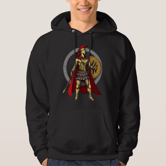 Spartaner Krieger Hoodie (Vorderseite)