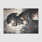 Spartaner-Kriegerhelm-Kampfszene-Decoupage Seidenpapier (Vorderseite)