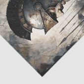 Spartaner-Kriegerhelm-Kampfszene-Decoupage Seidenpapier (Ausschnitt)