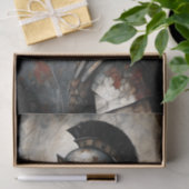 Spartaner-Kriegerhelm-Kampfszene-Decoupage Seidenpapier (Geschenk)