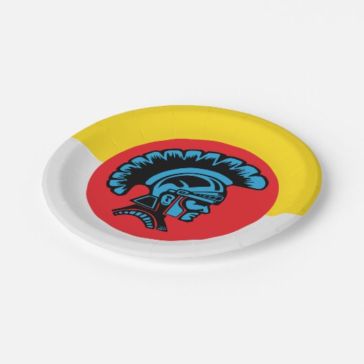 Spartanfieber - Papierfalle - Teller (Schrägansicht)