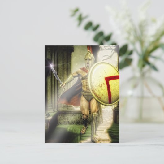 Spartaninruder Postkarte (Stehend Vorderseite)