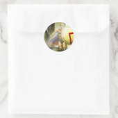 Spartaninruder Runder Aufkleber (Tasche)