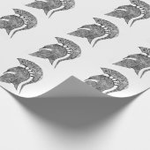 Spartanische Sturzhelm-Skizze Geschenkpapier (Ecke)