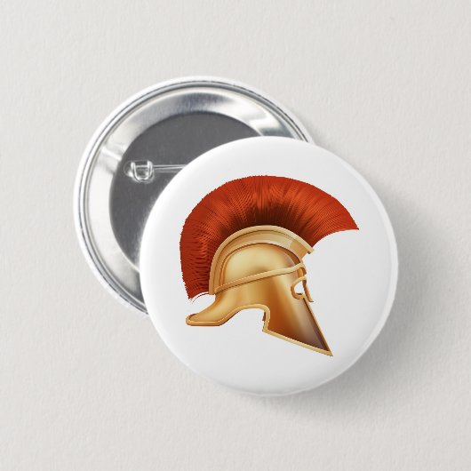 Spartanische Sturzhelmillustration Button (Vorne & Hinten)