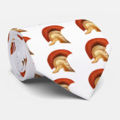 Spartanische Sturzhelmillustration Krawatte (Gerollt)