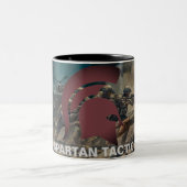 Spartanische Taktik-Tasse mit Art. Zweifarbige Tasse (Mittel)