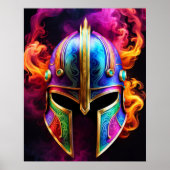 Spartanischer Helm Poster (Vorne)