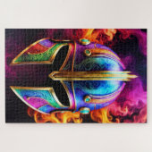 Spartanischer Helm Puzzle (Horizontal)