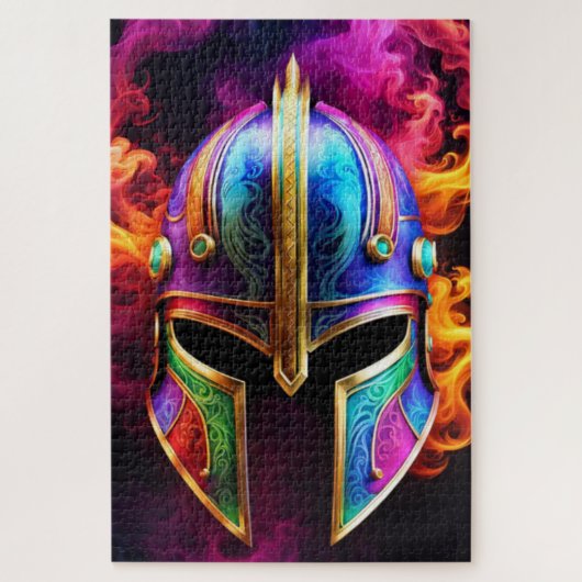 Spartanischer Helm Puzzle (Vertikal)