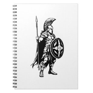 Spartanischer Krieger für wahre Kämpfer Notizblock