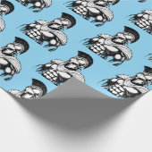 spartanischer Krieger Geschenkpapier (Ecke)