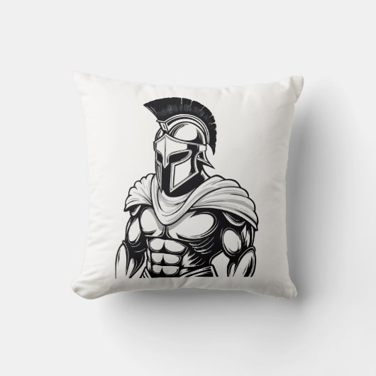 spartanischer Krieger Kissen (Vorderseite)