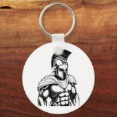 Spartanischer Krieger Schlüsselanhänger (Rückseite)