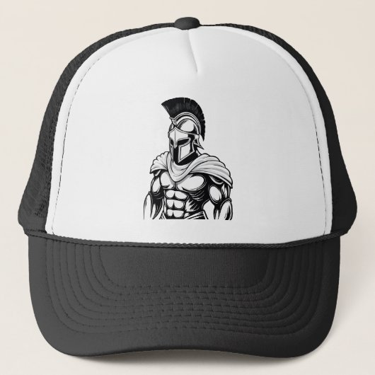 spartanischer Krieger Truckerkappe (Vorderseite)
