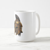 Spartanischer Kriegerhelm  Kaffeetasse (VorderseiteRechts)