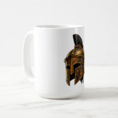 Spartanischer Kriegerhelm  Kaffeetasse (Vorderseite Links)