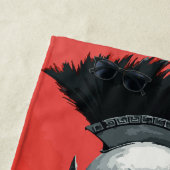 Spartanischer Kriegerhelm-Kunst Strandtuch (Beispiel)