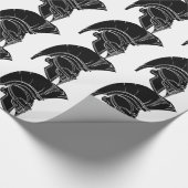 Spartanischer oder trojan Sturzhelm Geschenkpapier (Ecke)