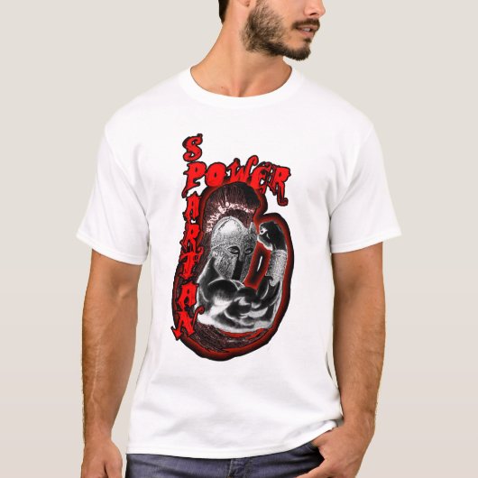 Spartanischer Power-Behälter T-Shirt (Vorderseite)
