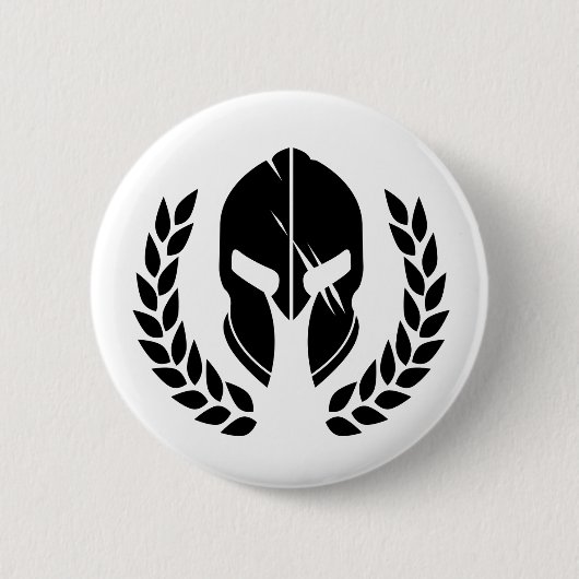 Spartanischer Sturzhelm Button (Vorderseite)