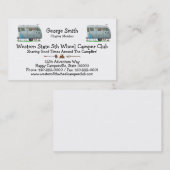 Spartanischer Wohnwagenanhänger RV HSH Visitenkarte (Vorne/Hinten)