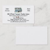 Spartanischer Wohnwagenanhänger RV HSH Visitenkarte (Vorne/Hinten)