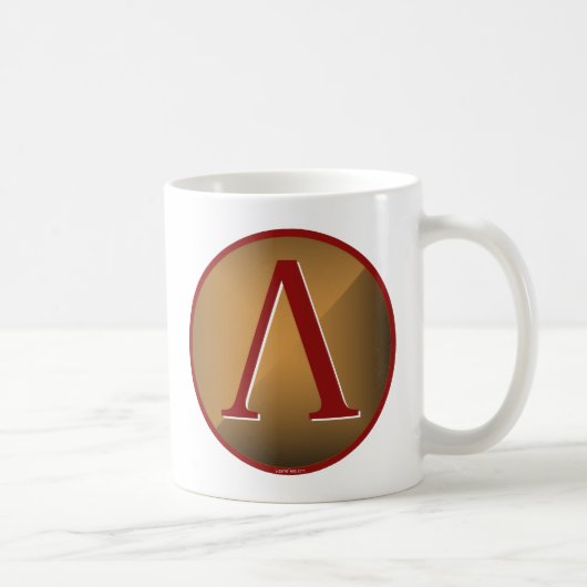 Spartanisches Lambda-Schild Kaffeetasse (Rechts)