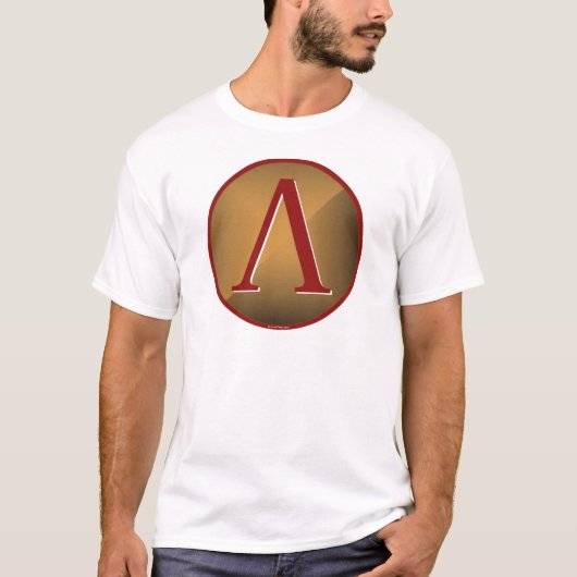 Spartanisches Lambda-Schild T-Shirt (Vorderseite)