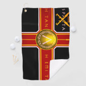 Spartans-Schlachtfeld Golfhandtuch (Insitu)