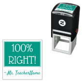 Spaß "100% Recht!" Briefmarke aus Kautschuk Permastempel (Beispiel)