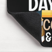 Spaß 100. Schullehrer 100 Tage Kaffee Mousepad (Ecke)