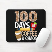 Spaß 100. Schullehrer 100 Tage Kaffee Mousepad (Mit Mouse)