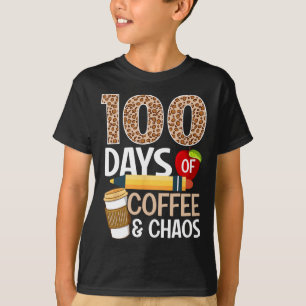 Spaß 100. Schullehrer 100 Tage Kaffee T-Shirt