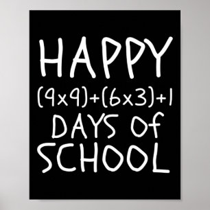 Spaß 100. Schullehrer Kinder 100 Tage Mathematik Poster