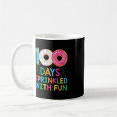 Spaß 100 Tage mit Spaß Donut Schullehrer Kaffeetasse (Links)