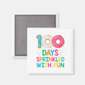 Spaß 100 Tage mit Spaß Donut Schullehrer Magnet (Vorderseite/Rückseite)