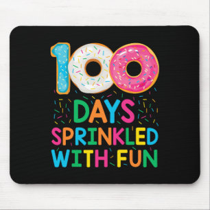 Spaß 100 Tage mit Spaß Donut Schulunterricht Mousepad
