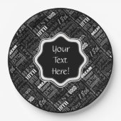 Spaß-18. Geburtstags-Party-personalisiertes Pappteller (Vorderseite)