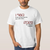 Spaß 1980 vs. 2020 T-Shirt (Vorderseite)