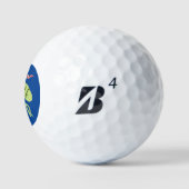 Spaß 19. Loch Wine Time Putt Initials Golf Balls Golfball (Logo)