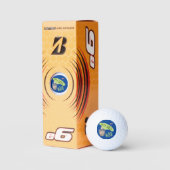 Spaß 19. Loch Wine Time Putt Initials Golf Balls Golfball (Verpackungen)