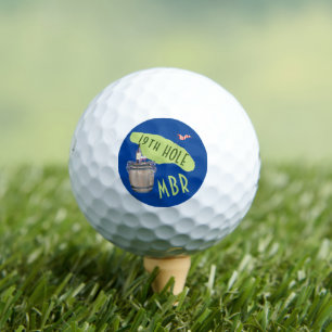 Spaß 19. Loch Wine Time Putt Initials Golf Balls Golfball