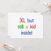 Spaß 30. Geburtstag Spaß Karte (Vorderseite/Rückseite Beispiel)