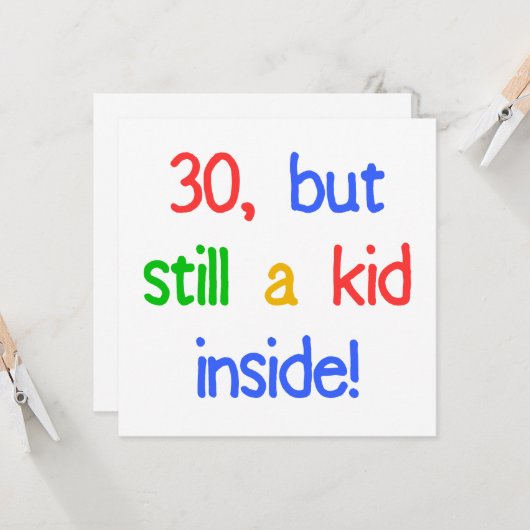 Spaß 30. Geburtstag Spaß Karte (Vorderseite/Rückseite Beispiel)