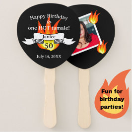 Spaß 50. Geburtstag "Hot Tamale" Personalisiert Fächer