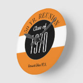 Spaß! 50-jährige Wiedersehen Runde Wanduhr (Winkel)