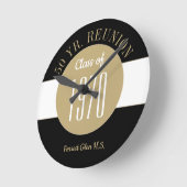 Spaß! 50-jährige Wiedersehen Runde Wanduhr (Winkel)