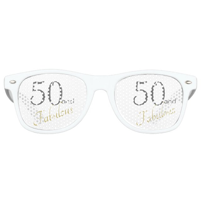 Spaß 50 und fabelhafter 50. Geburtstag Partybrille (Vorderseite)