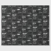 Spaß-55. Geburtstags-Party-personalisiertes Geschenkpapier (Flach)